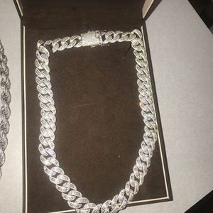 70 Ct Lab Made diamond Cuban Link